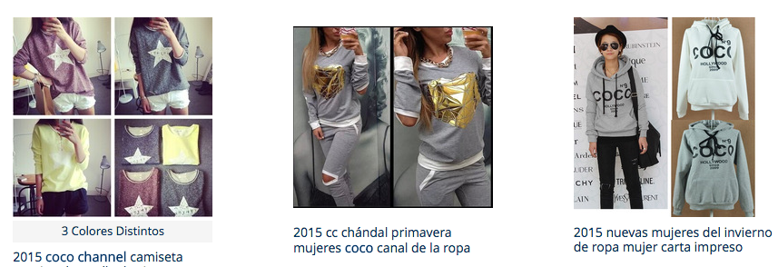 Chanel en AliExpress. Comprar Ropa, Bolsos Sudaderas y Vestidos Chanel