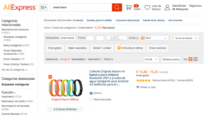 Comprar Pulseras Inteligentes Baratas en AliExpress